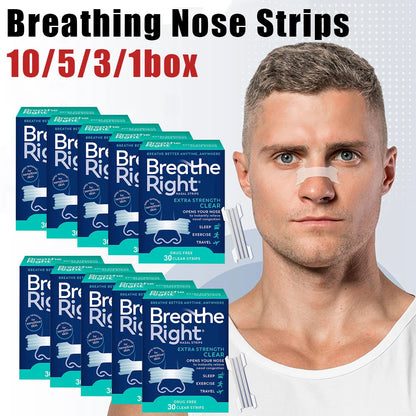 Extra Strength Sport Nasal Strips - Breathable Anti-Snoring Non-Invasive Sleep Aid for Adults And Children 30/90/150/300 PCS