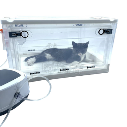 Pet Atomization Box Oxygen Room Foldable Easy To Carry Veterinary Nebulization Box Oxygen Cage for Veterinary Atomization Box