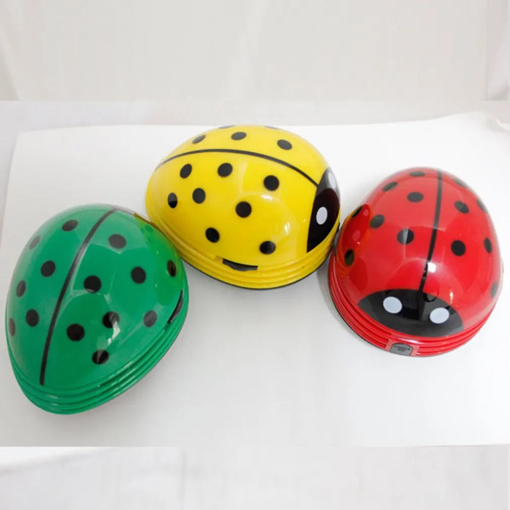 Hot Mini Cute Ladybug Vacuum Cleaner Dust Collector for Home Office Table Cleaning Brush Keyboard Desktop Cleaner Dropshipping