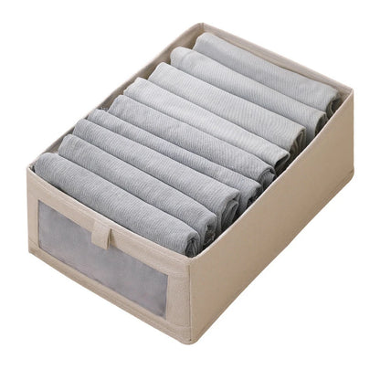 Fabric Window Cotton Linen Storage Box Wardrobe Storage And Arrangement Large Clothing Storage Box Toys Can Be Folded