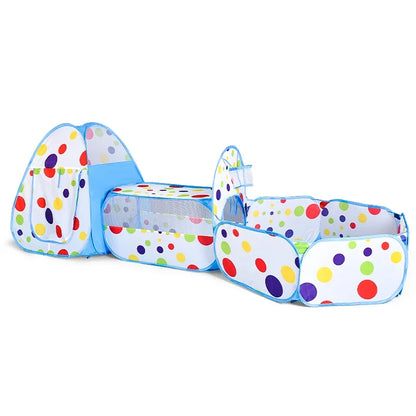3pcs/set Children's Play Tent Ball Pit Crawling Tunnel Kid Playground Yard Outdoor Garden Toy Tent Baby Playpen Playground House