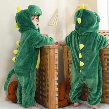 Baby Clothes Winter Pajamas Flannel Thermal Pijamas for Toddler Kids Boys Girls Squirrel Cow Onesies Infant Jumpsuit Pyjamas