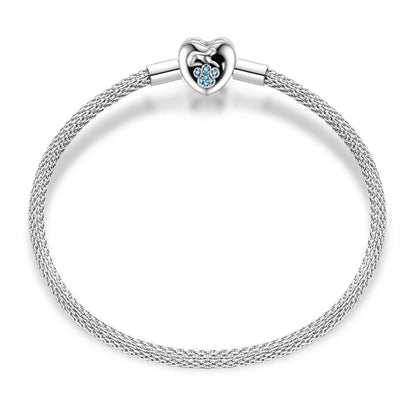 Bracelet Silver 925 Original 17-20CM Star Moon Sun Four Leaf Clover Green Zircon Bracelets Fit DIY Charms Birthday Jewelry Gifts