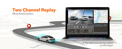 WOLFBOX G840S 12"IPS Dash Camera 4K Rearview Dash Cam GPS Video Recorder Night Vision HD Dual Cameras Car Dvr Parking Monitor