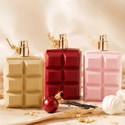 Sweet Chocolate Unisex Perfume 100ml Sweet Fragrance Long-lasting Scent Body Spray Creative Design Must-have For Daily Commutes