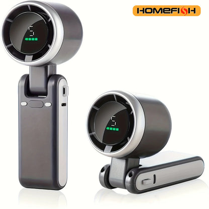 HOMEFISH 3 in 1 Mini Travel Fan 5 Speed  Rechargeable Lithium USB Charging Portable Fan
