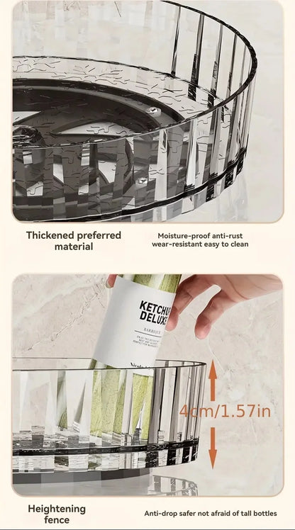 360°Rotating Rotating Spice Rack Organizer For Bathroom Kitchen Countertop Easy Access and Efficient Storage Desktop Storage Box