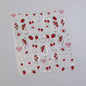 Fresh Sweet Fruits Strawberry Cherry Bowknot Love Heart Lemon 5D Nail Art Stickers Self Adhesive Decorations Nail Manicure Decal