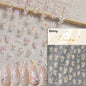 Jelly Butterfly 5D Nail Art Sticker Rhinestone Crystal Charming Shiny Insect Animals DIY Self Adhesive Decoration Manicure Decal