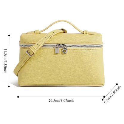 Premium Sense of Niche Lychee Grain Shoulder Bag Simple Fashion Lunch Box Women's Bag Exquisite Mini Handheld Crossbody Bags