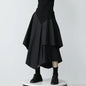 Women Skirts Gothic Irregular Skirts Pants Women High Waist White Black Long Skirts Female Pleated Skirts Culottes Women Clothes