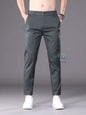 Summer High Quality Cotton Ankle Length Casual Pants Men Business Slim Elastic Waist Jogger Outdoors Korean Work Suit Trousers