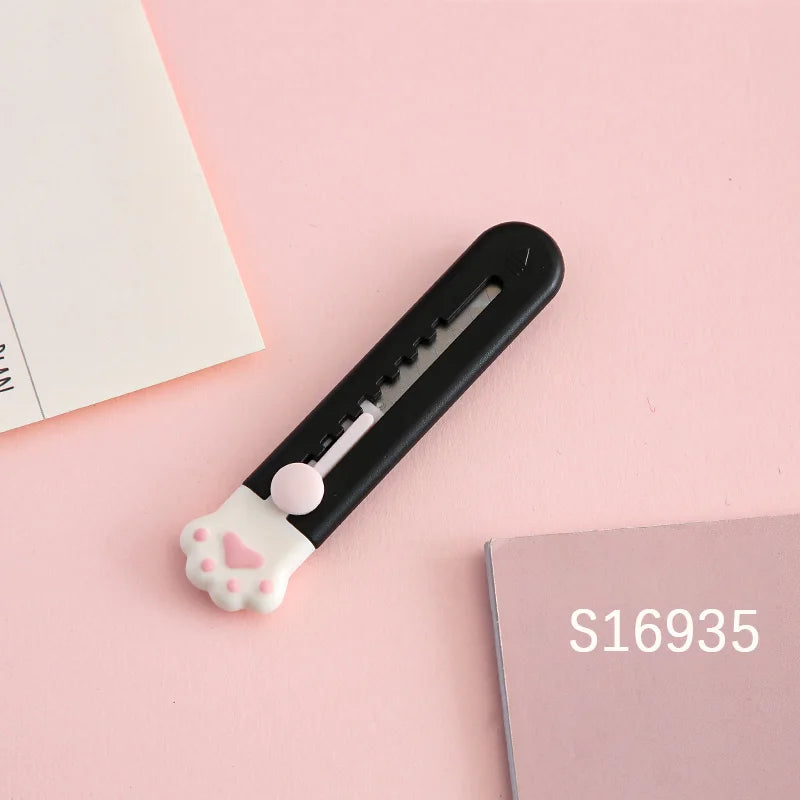 Mr.Paper Mini Portable Cat's Paw Tool Knife Cute Creative Exquisite Handbook Decoration Paper Cutting Stationery Supplies