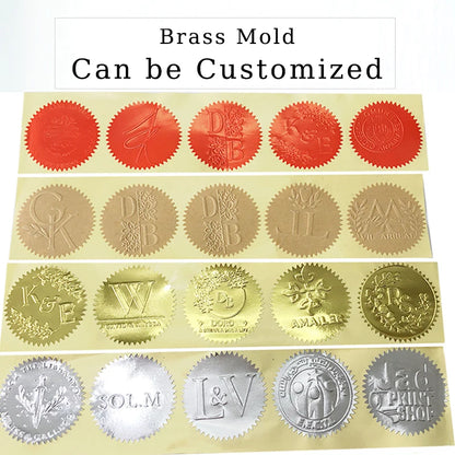 Wedding Embosser Stamp LOGO Custom Personalized Embossing Seal Customization for Letter Head Wedding Envelope Graduation Decora