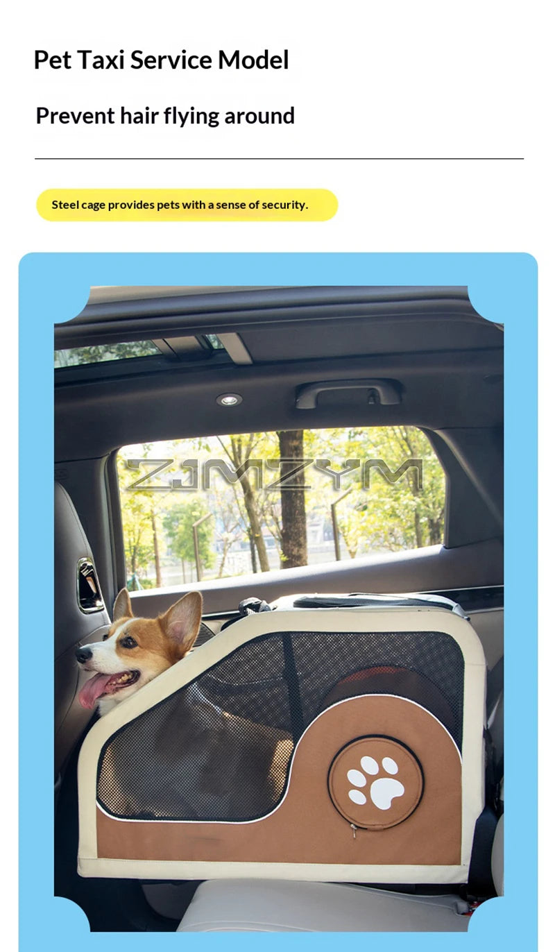 Portable Pet Trolley Case, Fashionable Detachable Dog Trolley Case, Foldable Pet Bag Cat Travel Carrier Bag