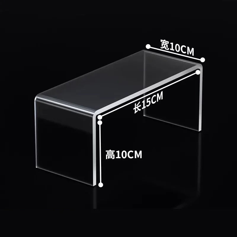 5mm Thick Acrylic Clear Storage Rack Desktop Display Cosmetics Storage Table Elevated Partition Board Toy Perfume Storage Rack