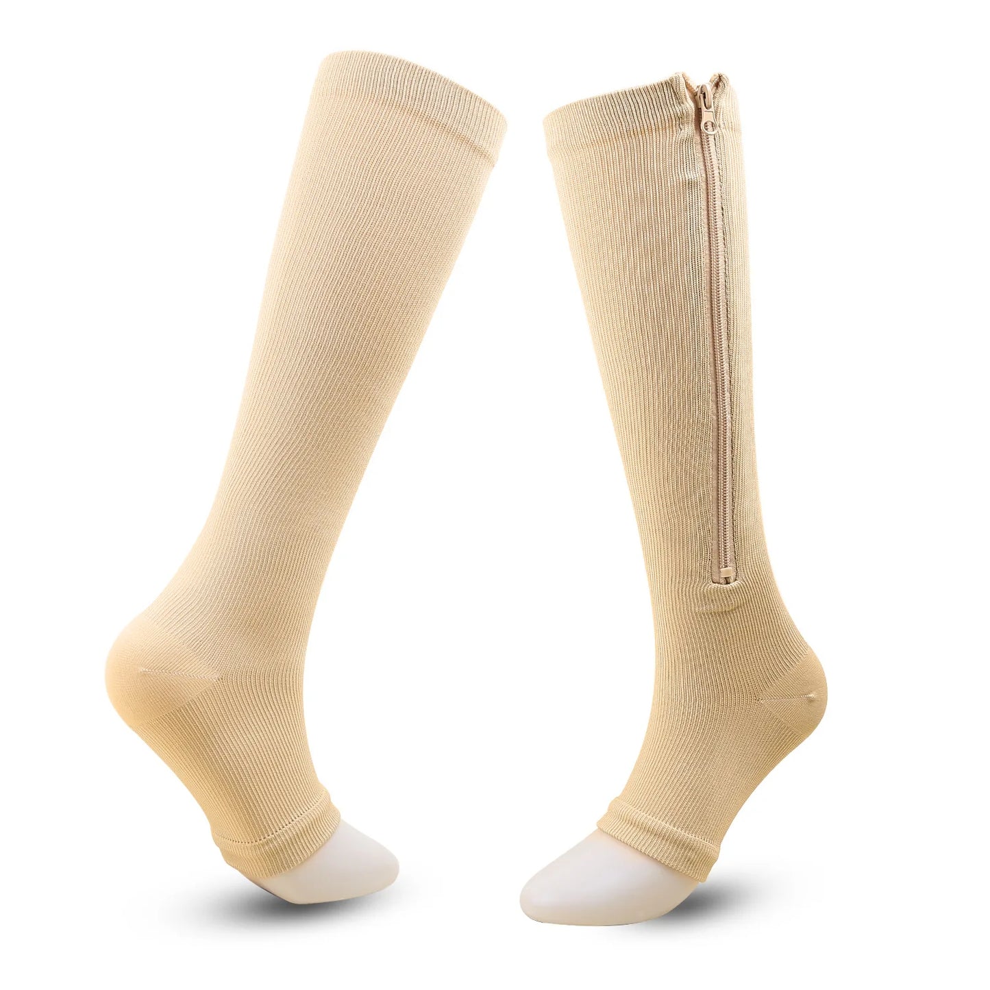 Zipper 4Compression Socks for Varicose Support Outdoor Running Fitness Hiking Anti-Fatigue Medical Care Diabetes Swelling Relief