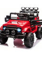HAUSPROFI 12V Kids Electric Car, With Remote Control,Seat Belt,LED Lights,ATV 4 Wheels,Bluetooth Speaker,3-Speeds,Suspension, for 3+ Years