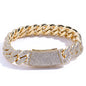 ESKEEM 2/3/4/6Row Full Diamond Bubble Cuban Bracelet 10/13/18/20/22MM CZ Stone Iced Out Hip Hop Jewelry Cuban Bracelet Women Men
