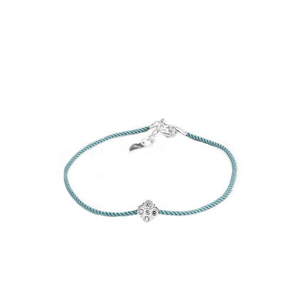 La Monada Red Thread For Hand Women's 925 Sterling Silver Bracelets Square Zircon Red String Rope Jewelry Bracelets For Women