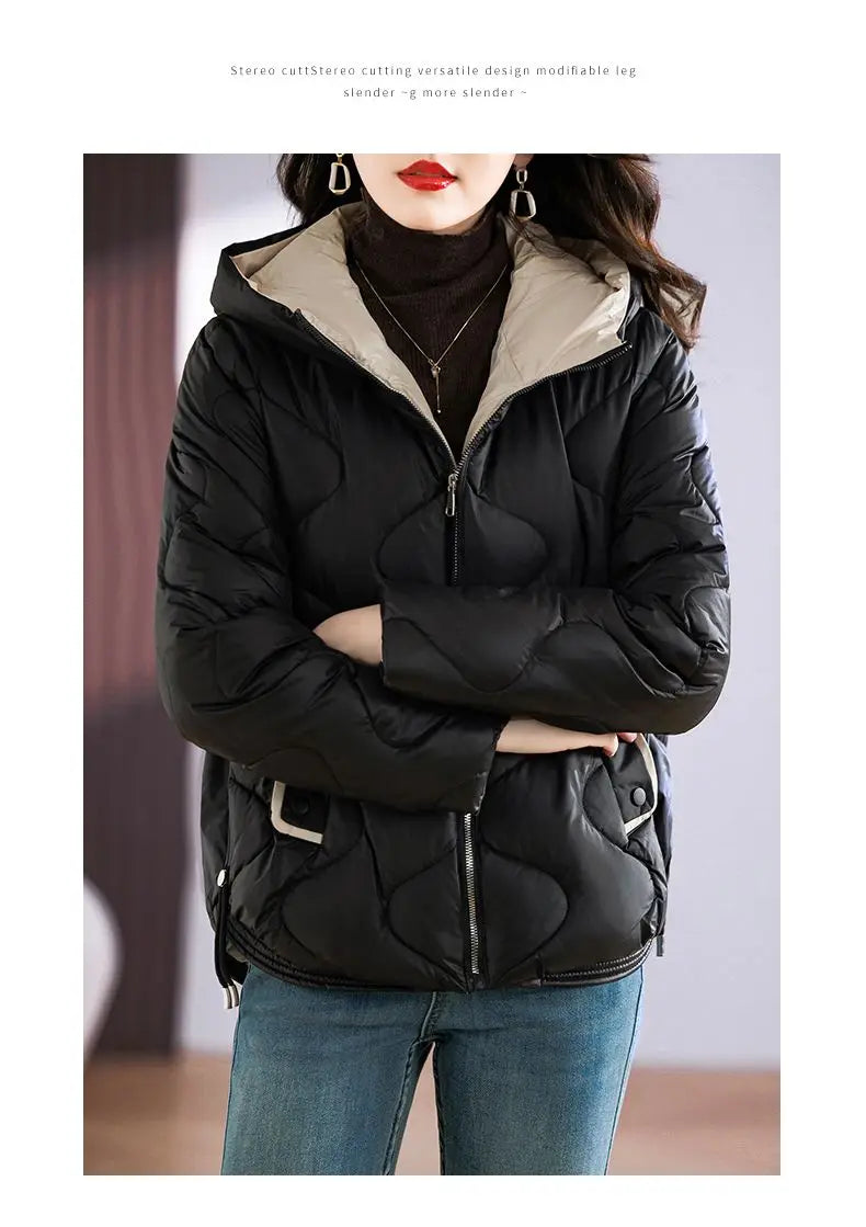 Hooded Parkas Women Winter 4XL Korean Fashion All-match Coats Thicken Keep Warm Streetwear Cold Wear Casual Female Outwear Ins