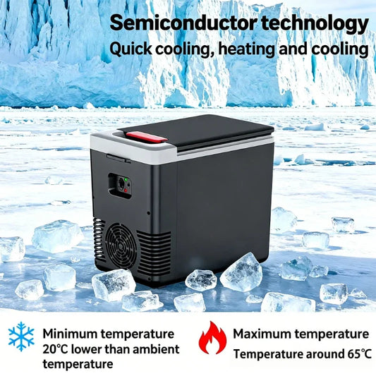 10L Mini Refrigerator For Car Home Travel Refrigerator 12V 220V Auto Freezer Cooler & Warmer Electric Car Fridge Portable Icebox EU Plug