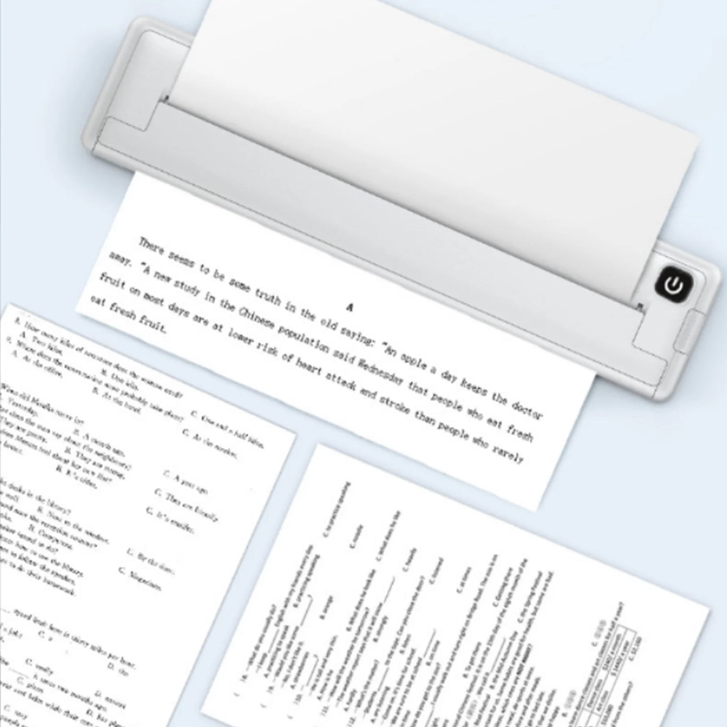 100 Sheets A4 Thermal Printing Paper for Portable Printer Quick Dry Compatibility Inkless Multifunctional Folded Thermal Paper