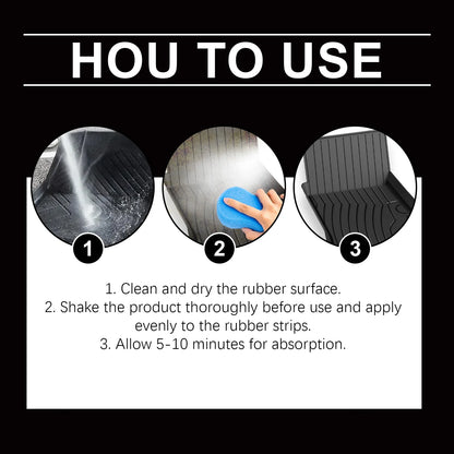 Car Rubber Care Agent–Anti-Aging, Repairs,Restores Black Luster,Resists High & Low Temperatures,Gentle Formula,Non-Corrosive