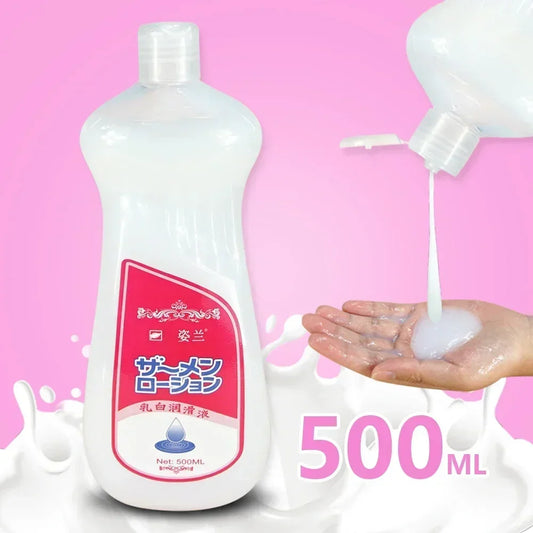 500ml 300ml 200ml Simulated Semen Lubricants For Couples penetrate Vagina Anal Adult Sex producat Milky White anal sex gay