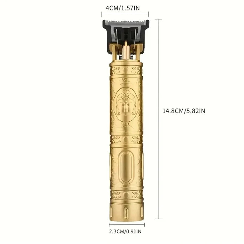 Carving Hair Clipper Professional Hair Cutting Machine Barber Rechargeable Hair Trimmer Metal Haircut Machine Clipper for Men