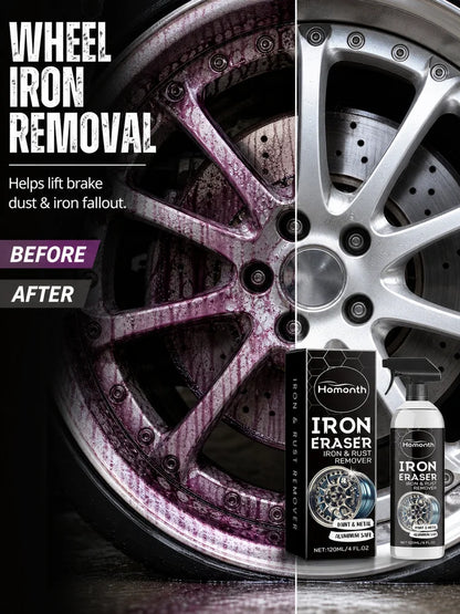 Rust Remover Spray Penetrating Lubricant Rust Converter for Wheels Brake Parts Restore Metal Car Detailing