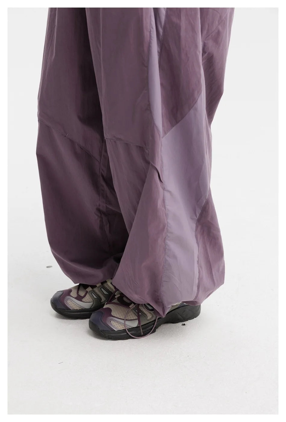 Men Women Splice Fashion Outdoor Loose Casual Lightweight Quick Dry Sports Cargo Baggy Pants Track Trouser Jogger Sweatpants