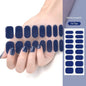 16/22 Tips Semi Cured Gel Nail Stickers for UV Lamp Designer Adhesive Nail Gel Wraps DIY Long-lasting  Nail Decoration