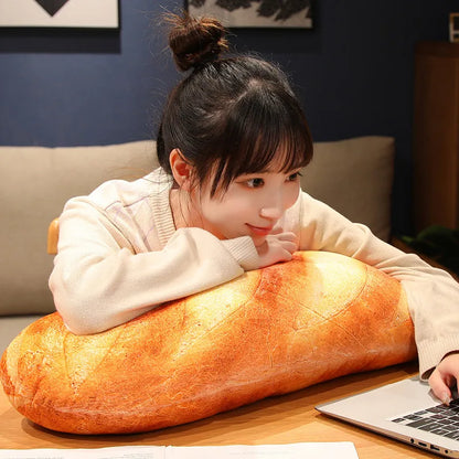 French Bread Plush Pillow Stuffed Printing Images Food Plushie Peluche Party Prop Decor Sleeping Companion Man Gift