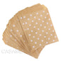 50 Pcs Red Blue Green Thank You Kraft Paper Bags Cute  Happy Birthday Gift Pouch Retro Party Favor Bag Candy Cookie Supplies