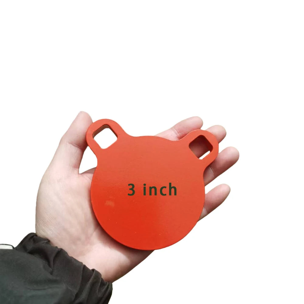 10mm thickness orange panda-shaped AR500 steel shooting practice target plate, suitable for live ammunition, strong and durable.