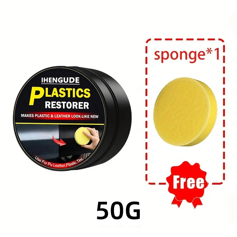 Car Plastic Scratch Repair Paste Interior Dashboard Plastic Scratch Removal Paste Plastic and Leather Maintenance
