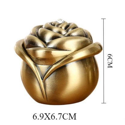 Mini Metal Rose Bud Pet Urns Ashes Cremation Memorials Gifts Small Animal Urns Ash Souvenir Funeral Keepsake Ashes Box Pets