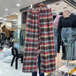 Autumn Winter Casual Long Pants High Waist Wide Leg Pants Thickened Fleece Versatile Style for Women's Casual Wear