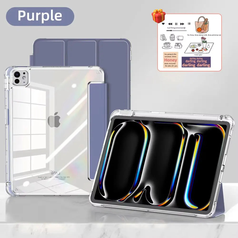 For 2024 iPad Air 6 Case iPad Air 5  6 11 iPad Pro 11 12.9 13 10 Gen 10.2 9th 8th 7th 9.7 6th 5th Mini 7 6 Case With Pen Holder