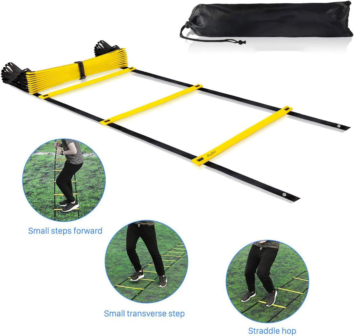Agility Training Ladder for Kids, Speed Footwork Drill, Soccer Fitness & Coordination Workout Tool