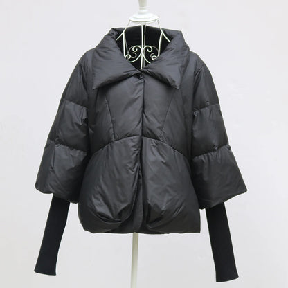 2024 Winter Women Warm Coat Oversized Real Fox Fur Collar Thick Luxury Outerwear New Fashion 90% Goose Down Jacket