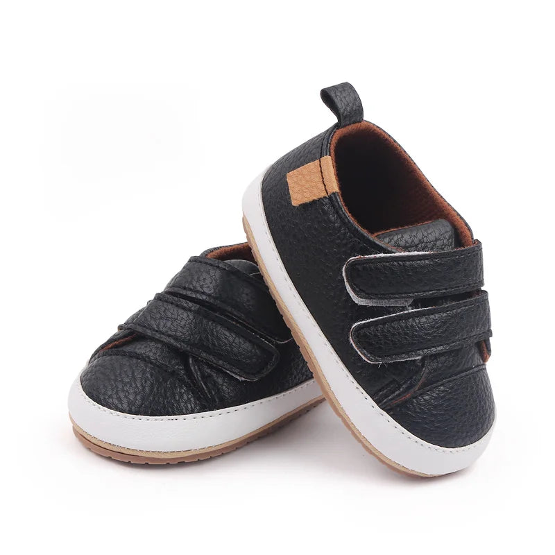Baby Casual Sneaker Spring and Autumn Soft PU and TPR Sole Anti-slip High Quality Hot Selling 2023 New Fashion for Toddler 0-12M