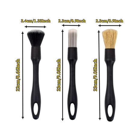 Car Wash Cleaning Detailing Brushes Automotive Interior Dust Brush Dashboard Air Outlet Cleaning Brush Auto Wheel Brush