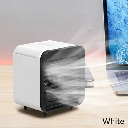New Portable USB Chargeable Mini 3 Gear Air Conditioner Cooler Fan Air Conditioner Air Cooling Fan Office Desktop Fan