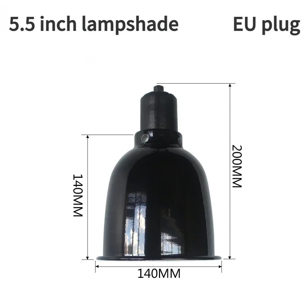 Reptile 5.5/8.5/10 Inch Deep Dome Lampshade Pet Snakes Lizards Geckos Terrariums Anti-scald Protective Shade Light Fixture