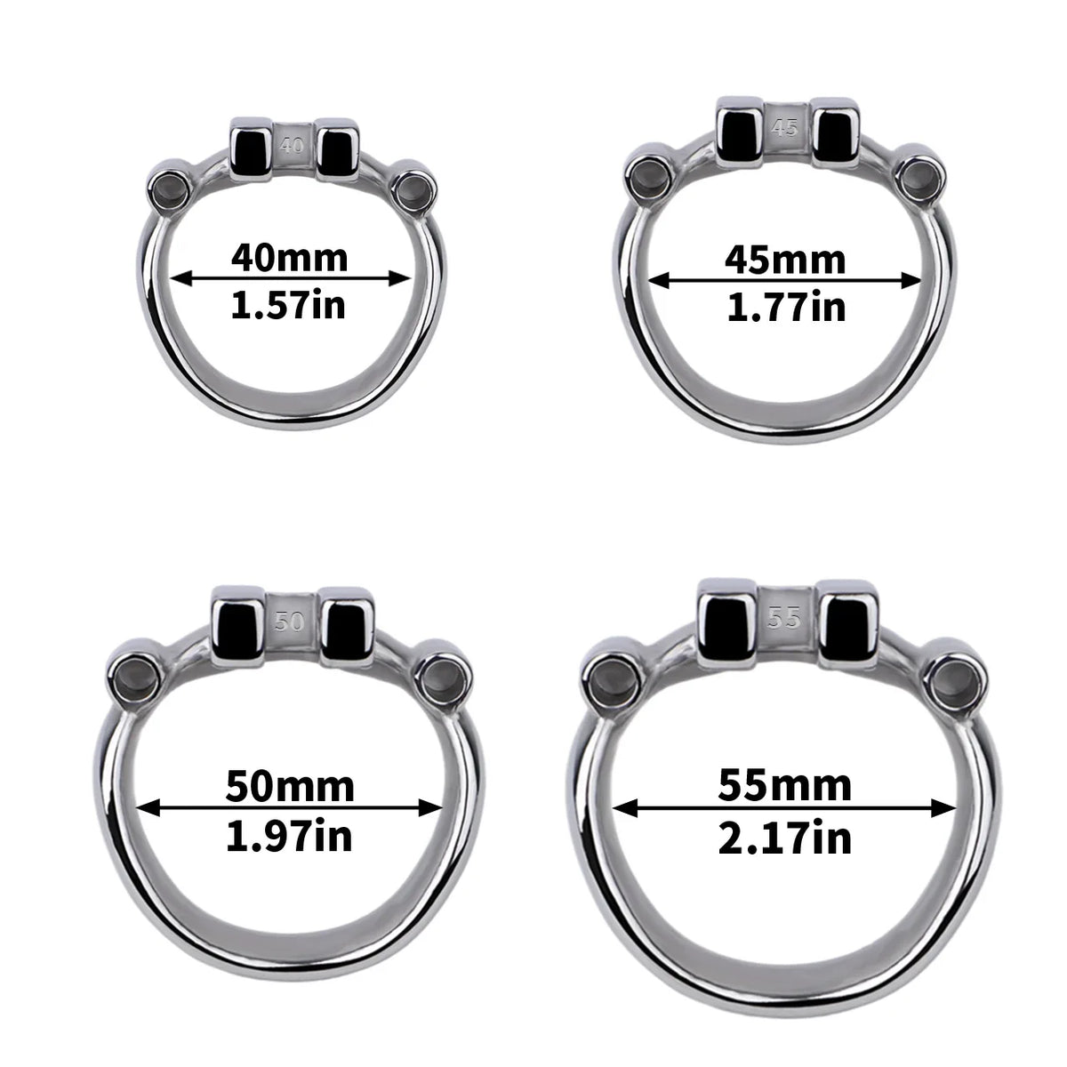 Stainless Steel Chastity Cage Device Penis Rings Bondage Belt Cock CB Lock BDSM Sex Toys for Man Gay Adult Products Accessories