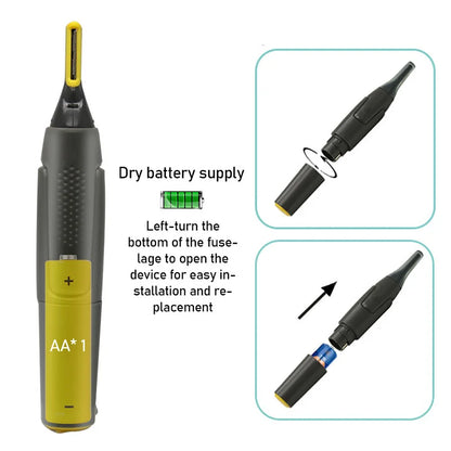 Nose Ear Face Trimmer Electric Shaving Safe Face Care Nose Hair Trimmer For Men Shaving Hair Removal Razor Beard