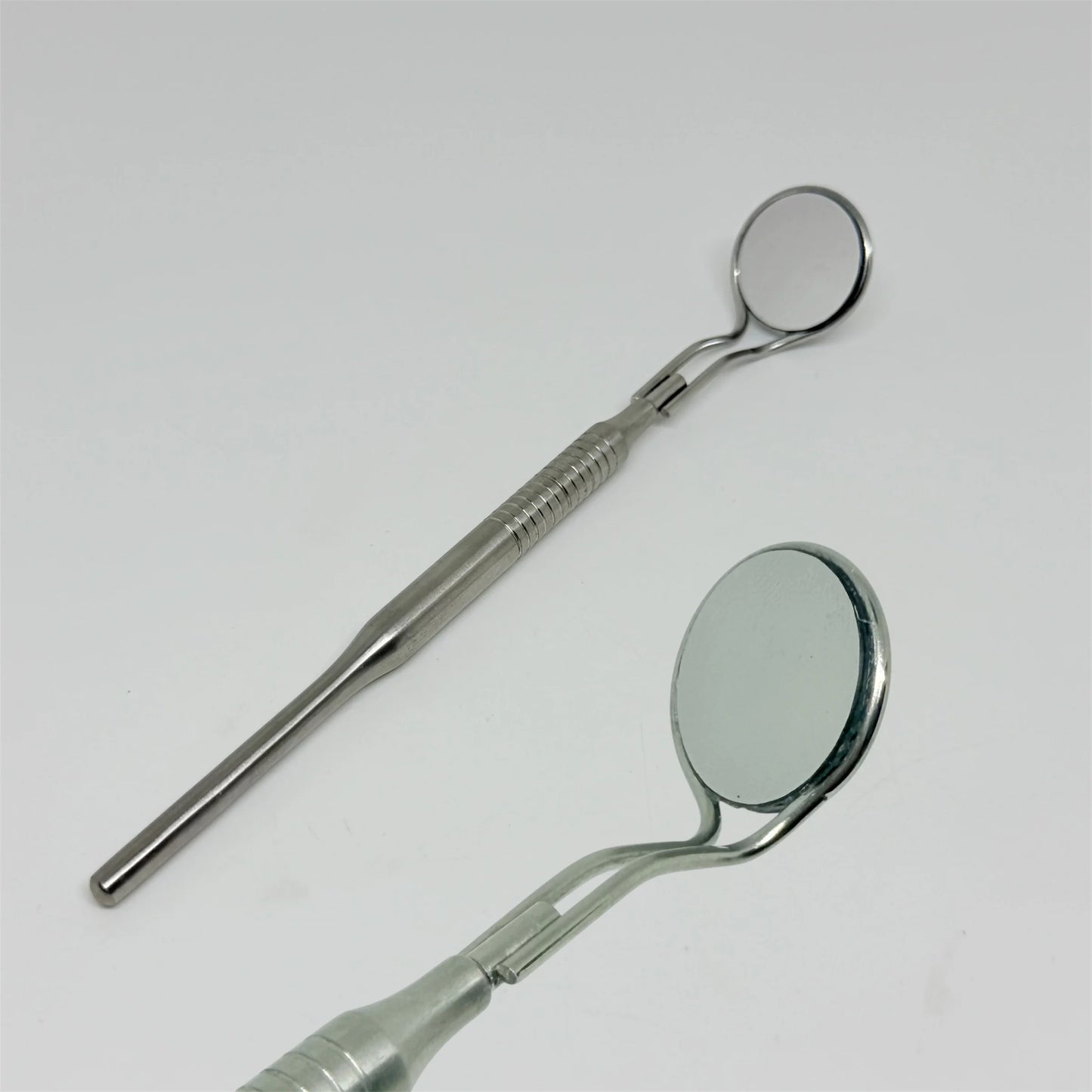 DENILK 1 pc Dental Mouth Mirror With Handle Anti-Fog Rhodium Double Sided Oral Mirrors  Reflectors Reuse Oral Mirror Handle