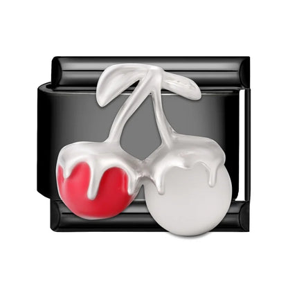2025 New Original Black Red Stars Love Heart Bows Flower Italian Charm Link Fit 9mm Stainless Steel Jewelry DIY Making Bracelets